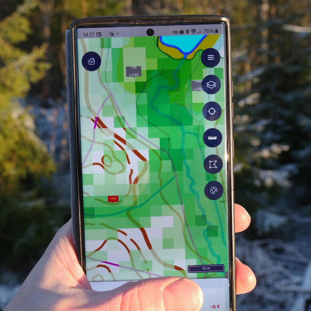 Luontoarvokarttapalvelu tukee monimuotoisuuden huomioimista metsätaloudessa