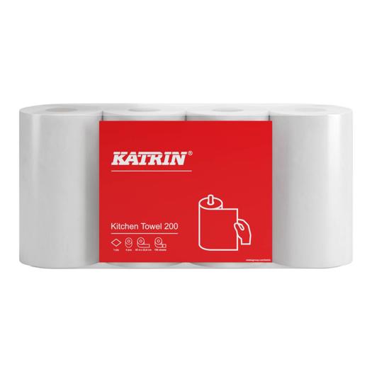 Katrin Kitchen Paper Towel Roll 200 Sheets 1-Ply