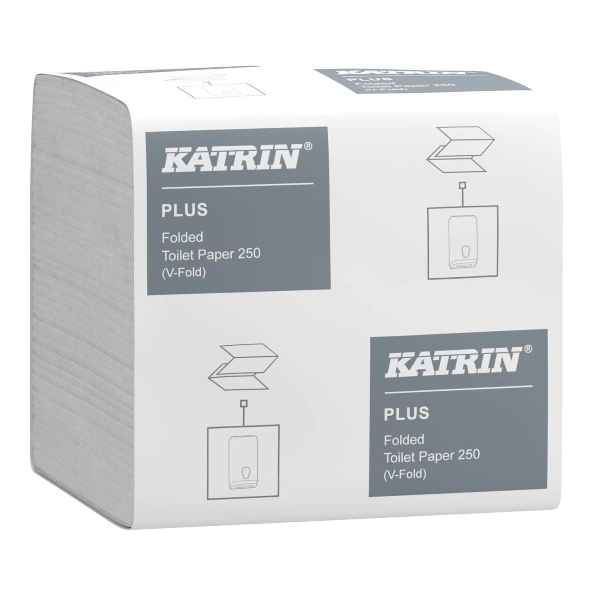 56156-Katrin Plus Toilettenpapier Einzelblatt 250 Blatt 2-lagig-1