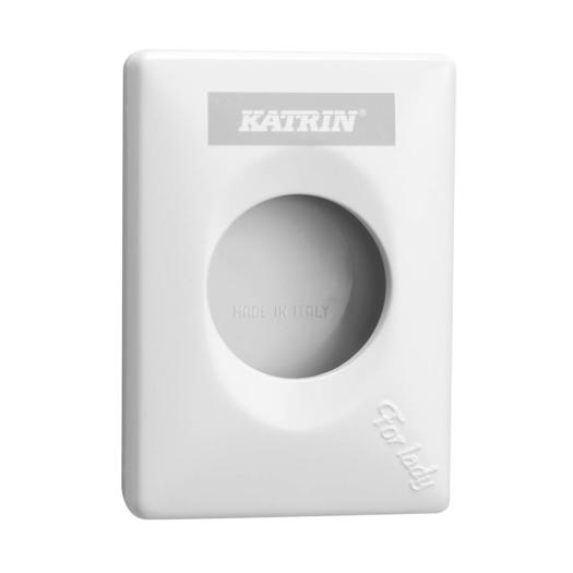 Katrin Plastic Dispenser For Sanitary Hygiene Bags, White