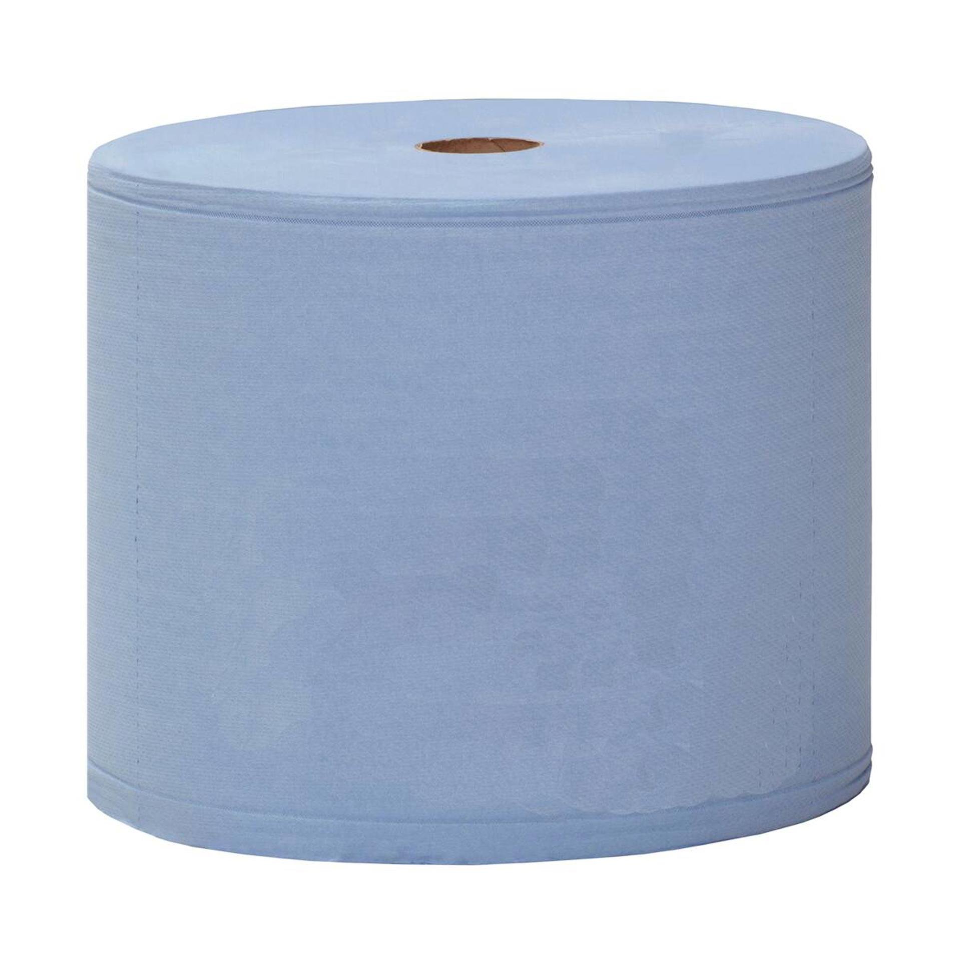 464118-Katrin Industrial Wipes Roll Large 1000 Sheets 2-Ply Laminated, Blue-2