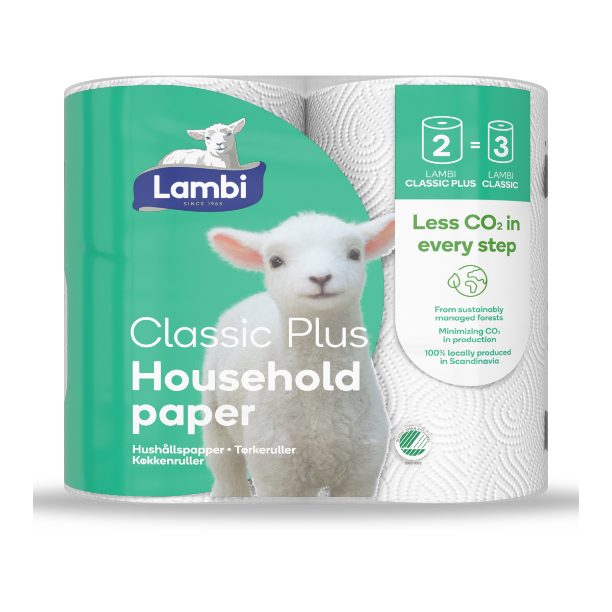 Lambi Classic Plus hushållspapper