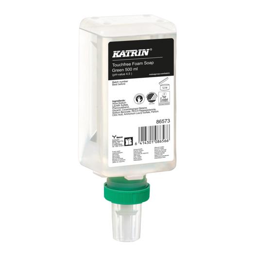 Katrin Commercial Hand Wash Foam Touchfree 500 ml, Green