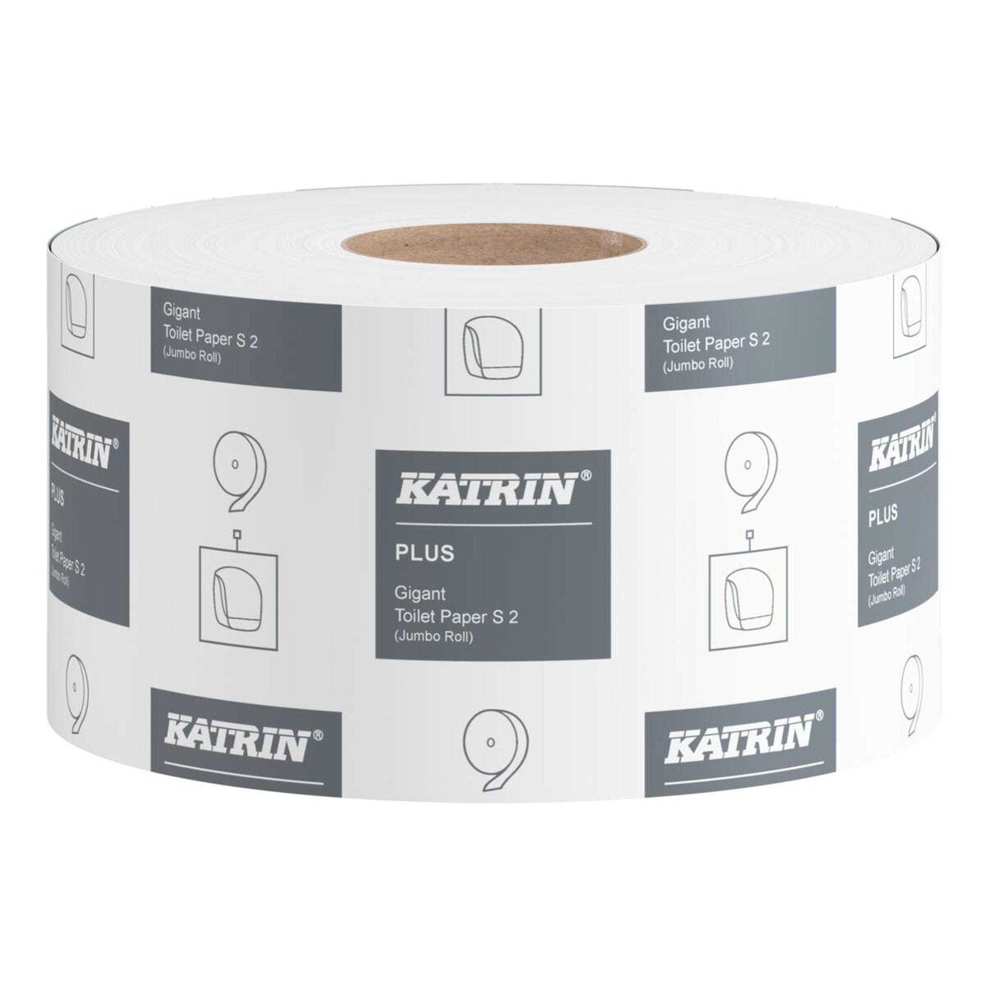 108925-Katrin Plus Jumbo Toilet Paper Roll Small 2-Ply-1