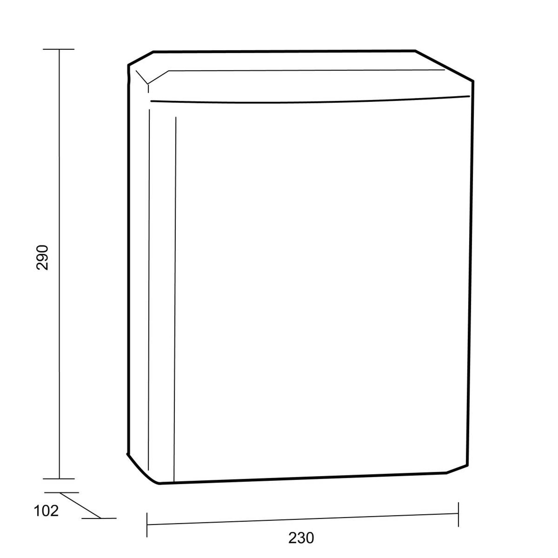 993155-Katrin Metal Bin 6 Litre for Sanitary Hygiene, Stainless Steel-2