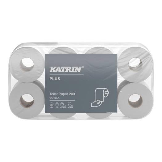 Katrin Plus Toalettrulle 200 Ark 3-Lagers, Vanilj