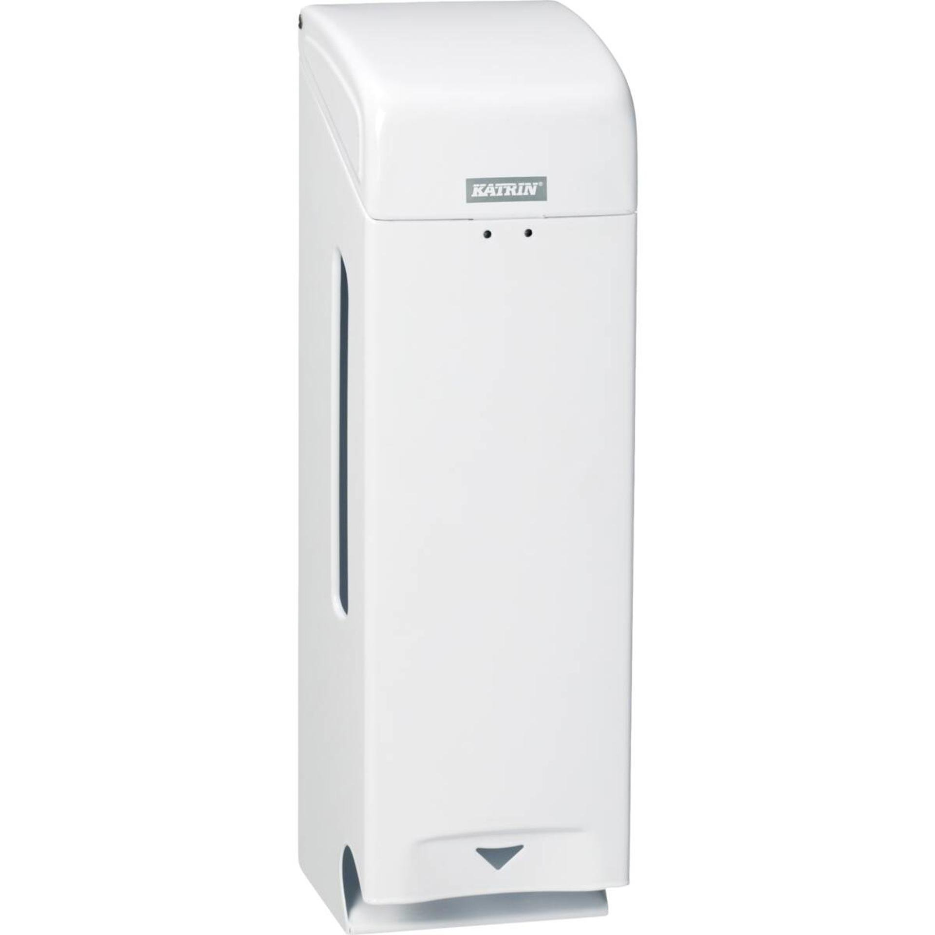 984503-Katrin Toilettenpapierspender für 3 Rollen, Weißes Metall