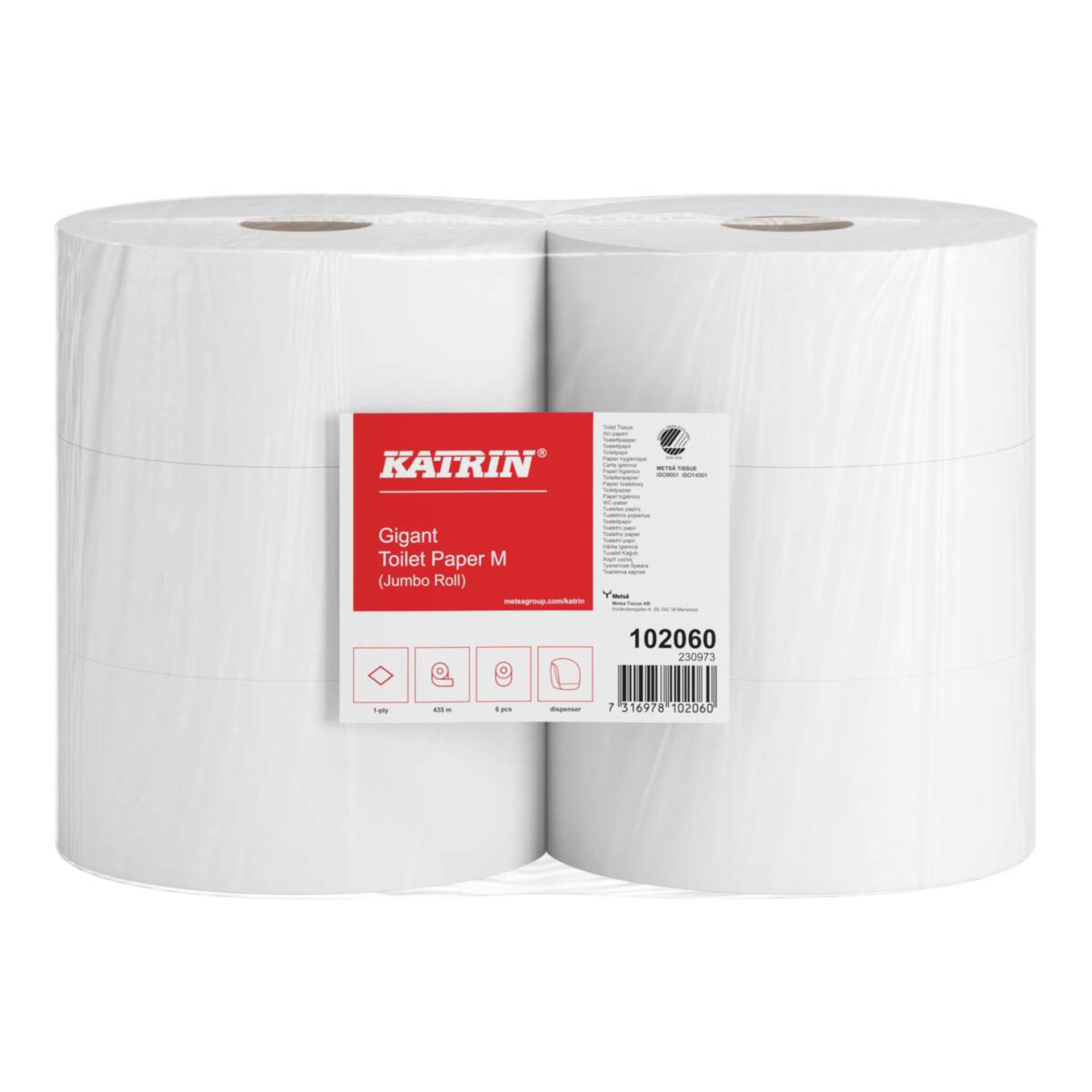 102060-Katrin Jumbo Toilet Paper Roll Medium 1-Ply-2