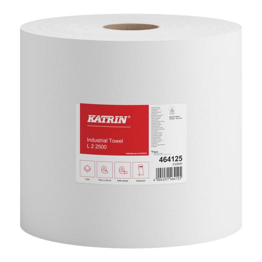 Katrin Industrial Wipes Roll Large 2500 Sheets 2-Ply