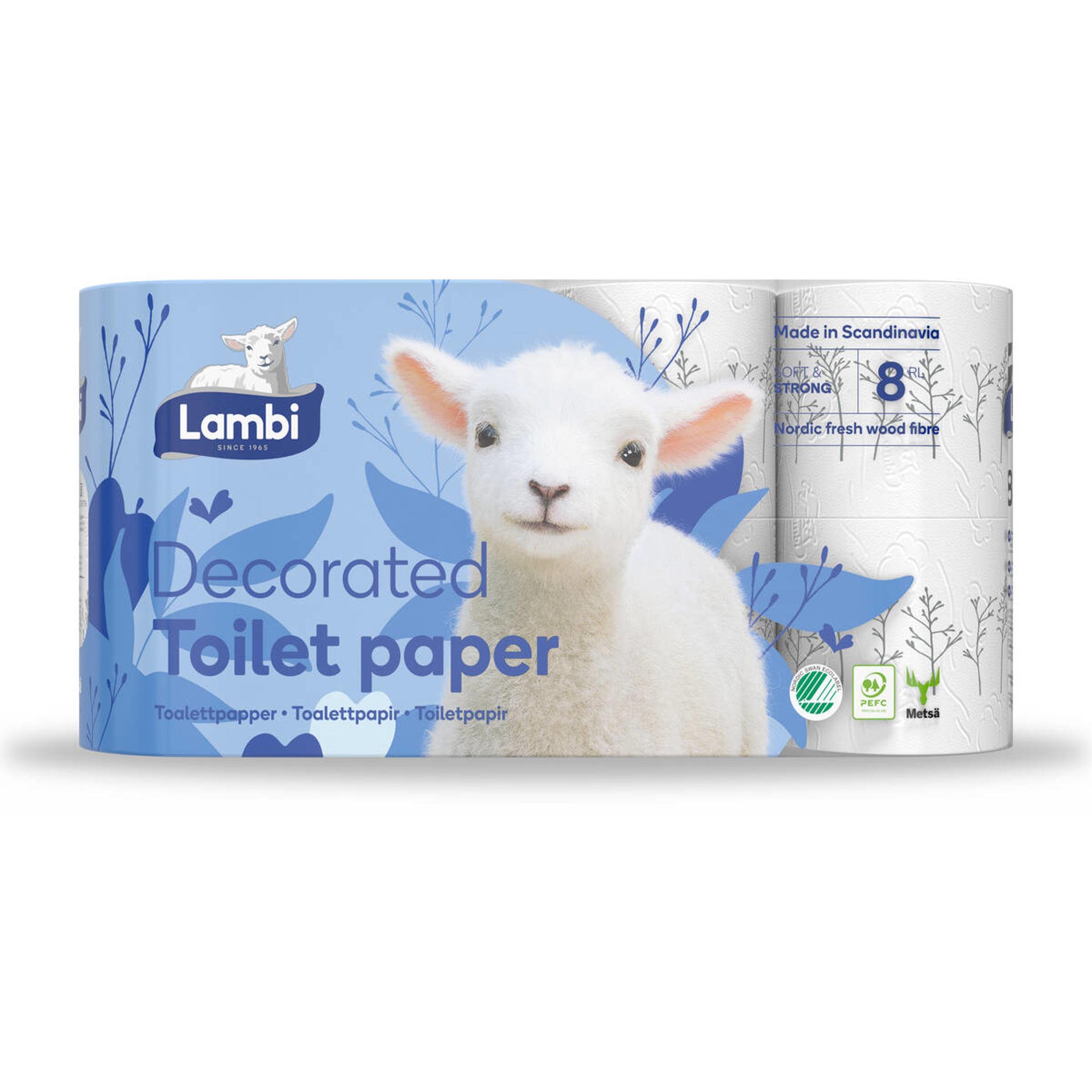 Lambi Decorated toalettpapper