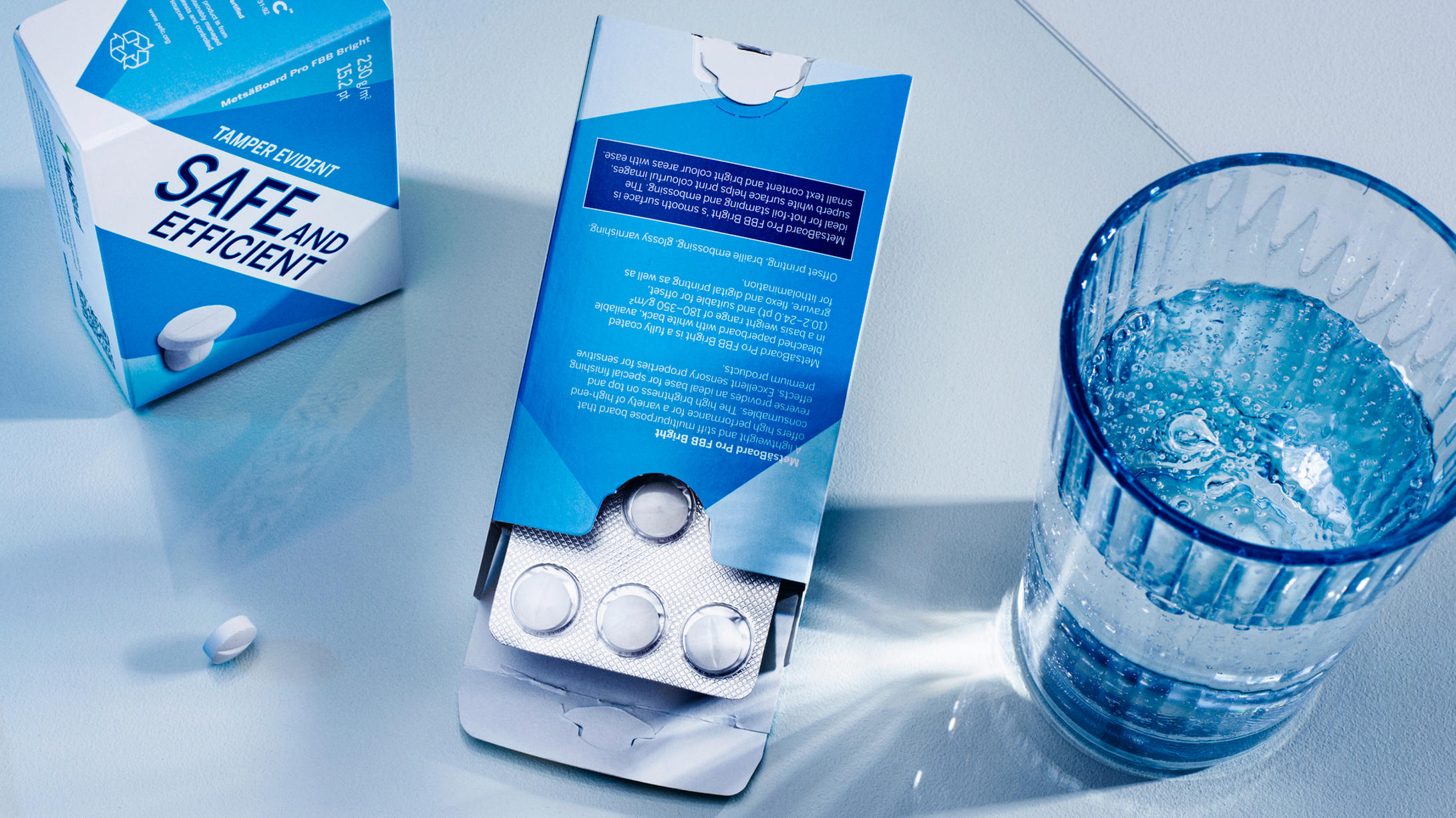 Printing and braille details of medicine carton