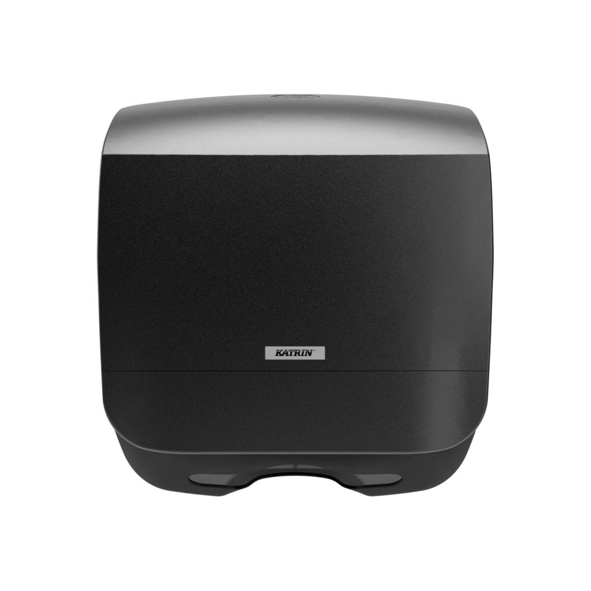 88966-Katrin Plastic Dispenser Small For Folded Paper Hand Towels, Black-2