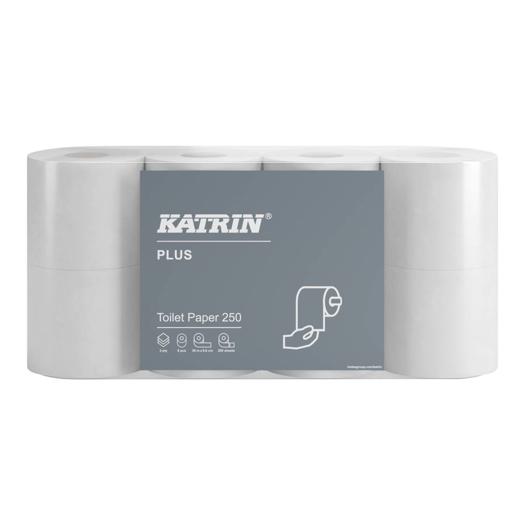 Katrin Plus Toilet Paper Roll 250 Sheets 3-Ply