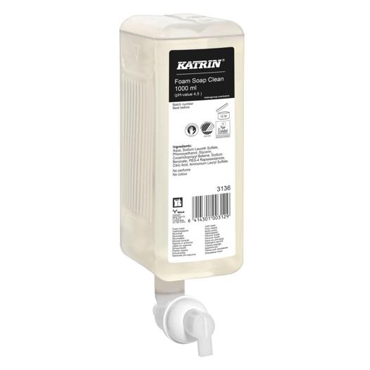 Katrin Commercial Hand Wash Foam 1000 ml, Clean