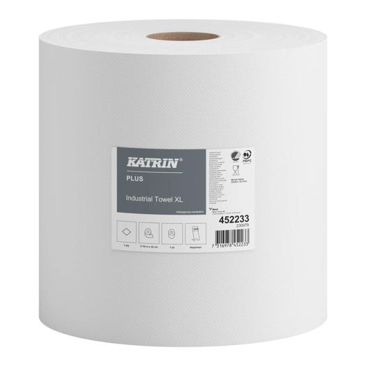 Katrin Plus Industrial Wipes Roll Extra Large 1110 Metre 1-Ply