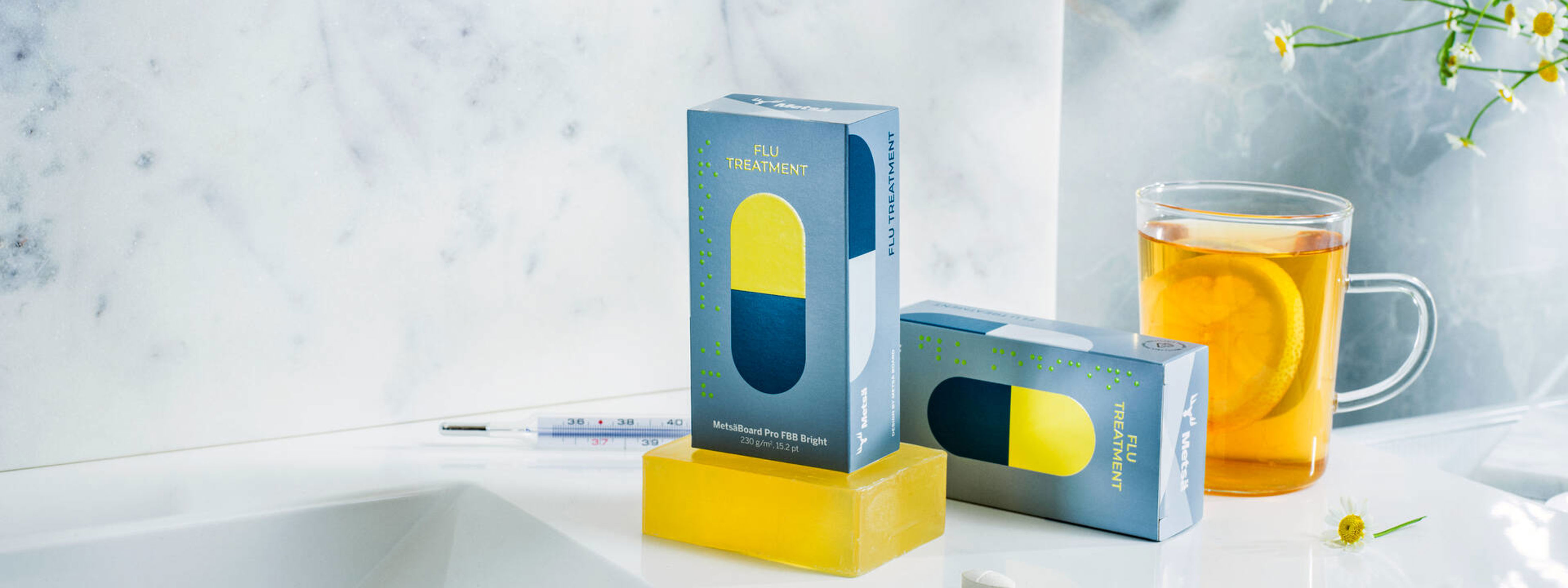 Reducing carbon footprint of pharmaceutical packaging