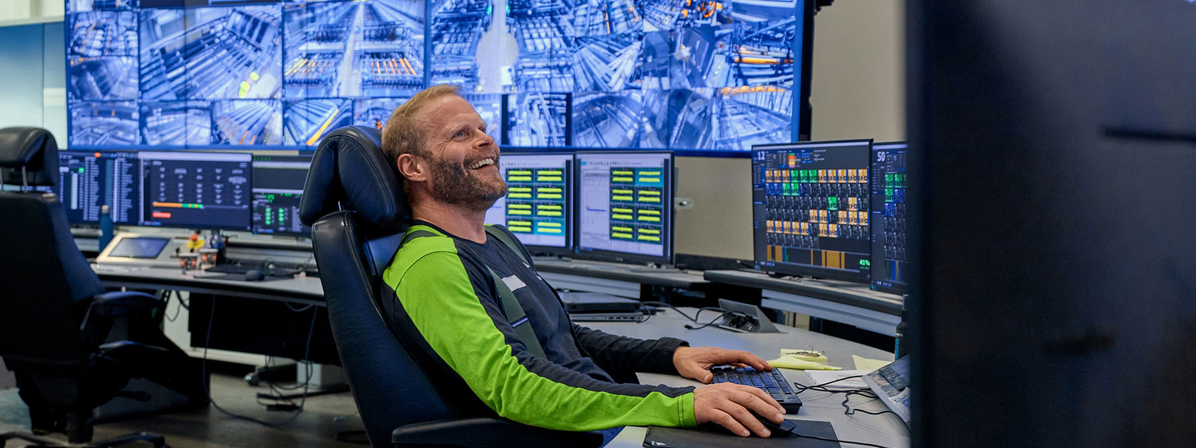 Rauma sawmill control room