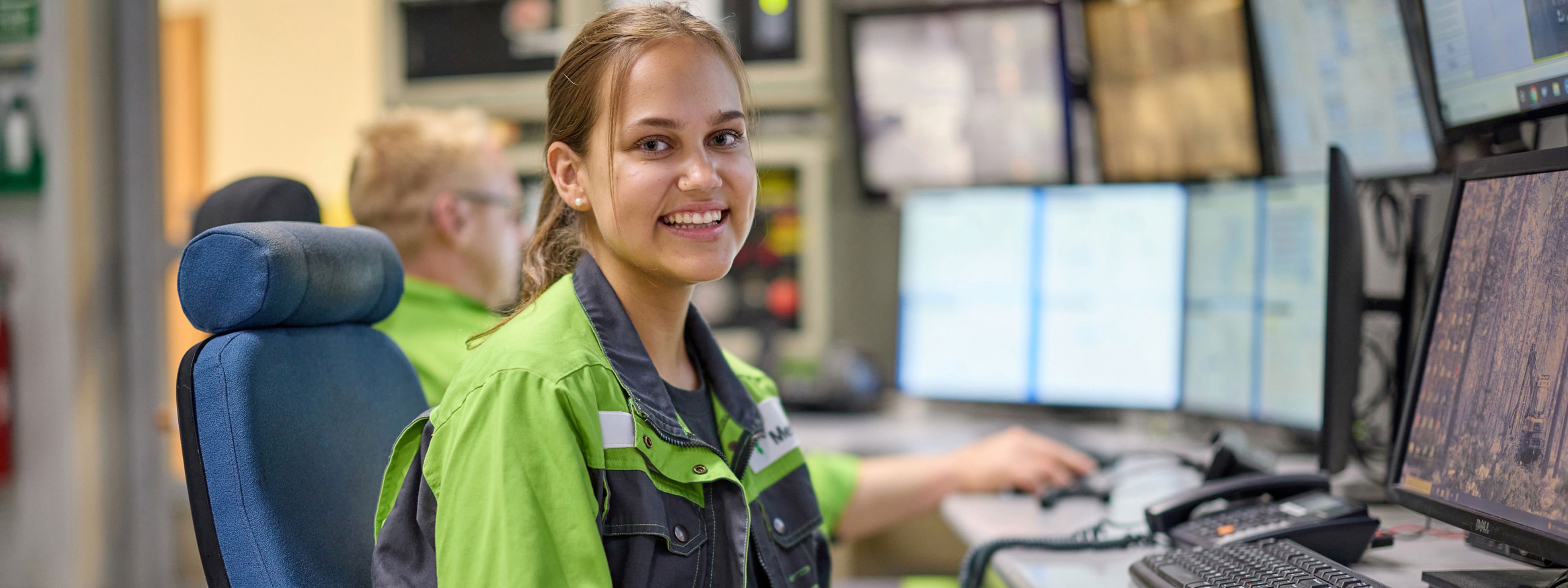 Pulp mill operators in Rauma pulp mill