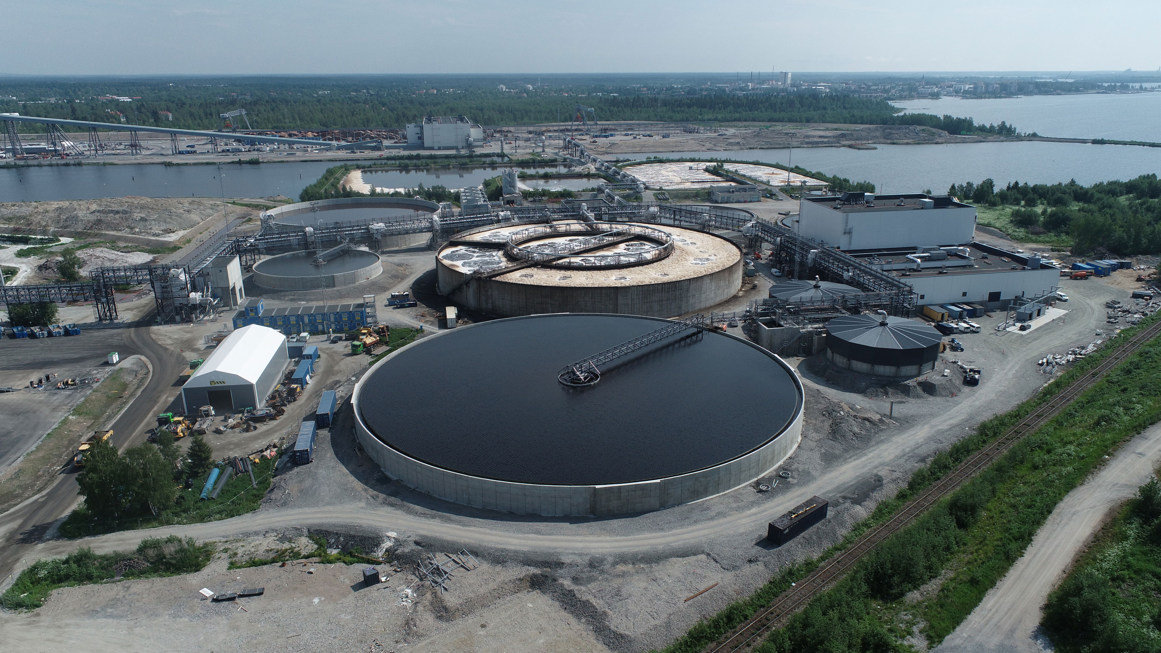 Efficient three-stage wastewater treatment