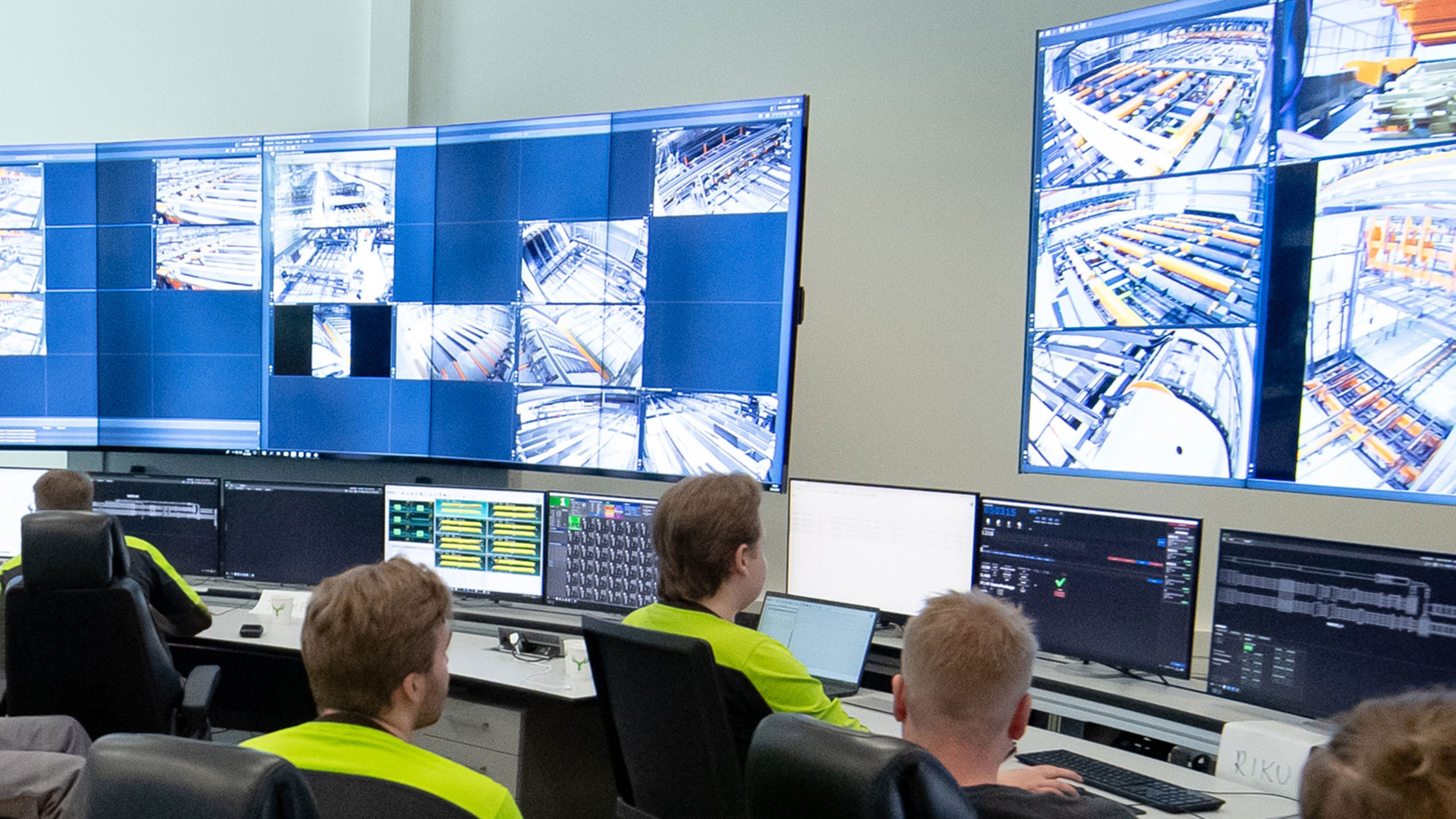 Rauma sawmill control room