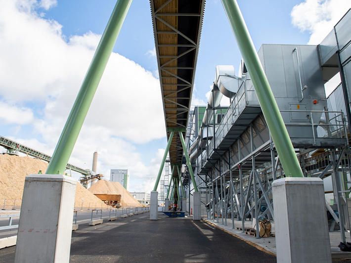 Rauma mill integrate has conveyors transporting materials between mills