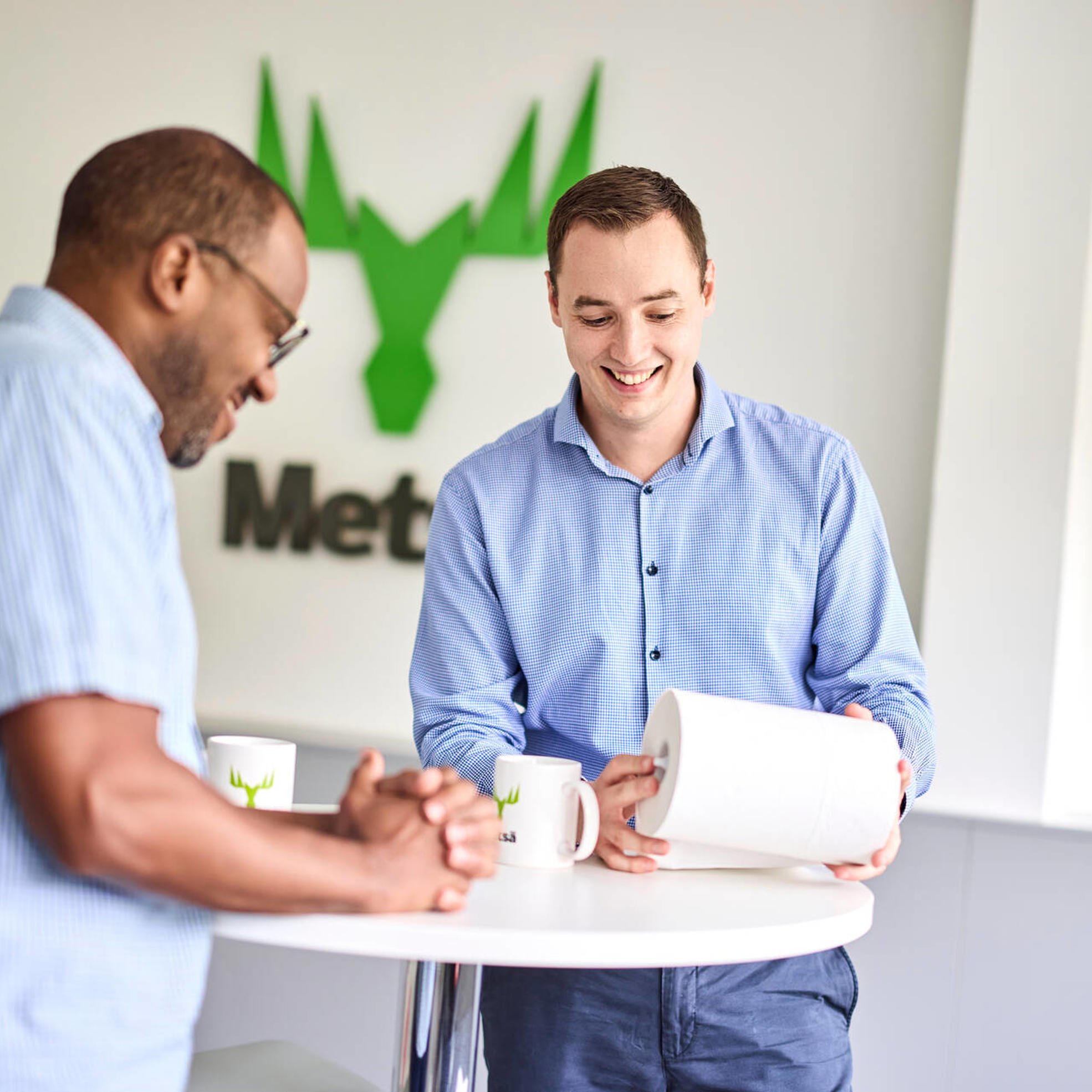 two office workers in a conference