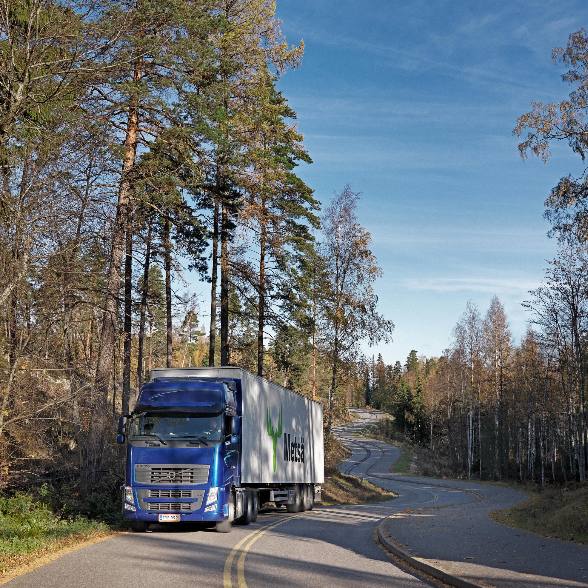 truck on the road