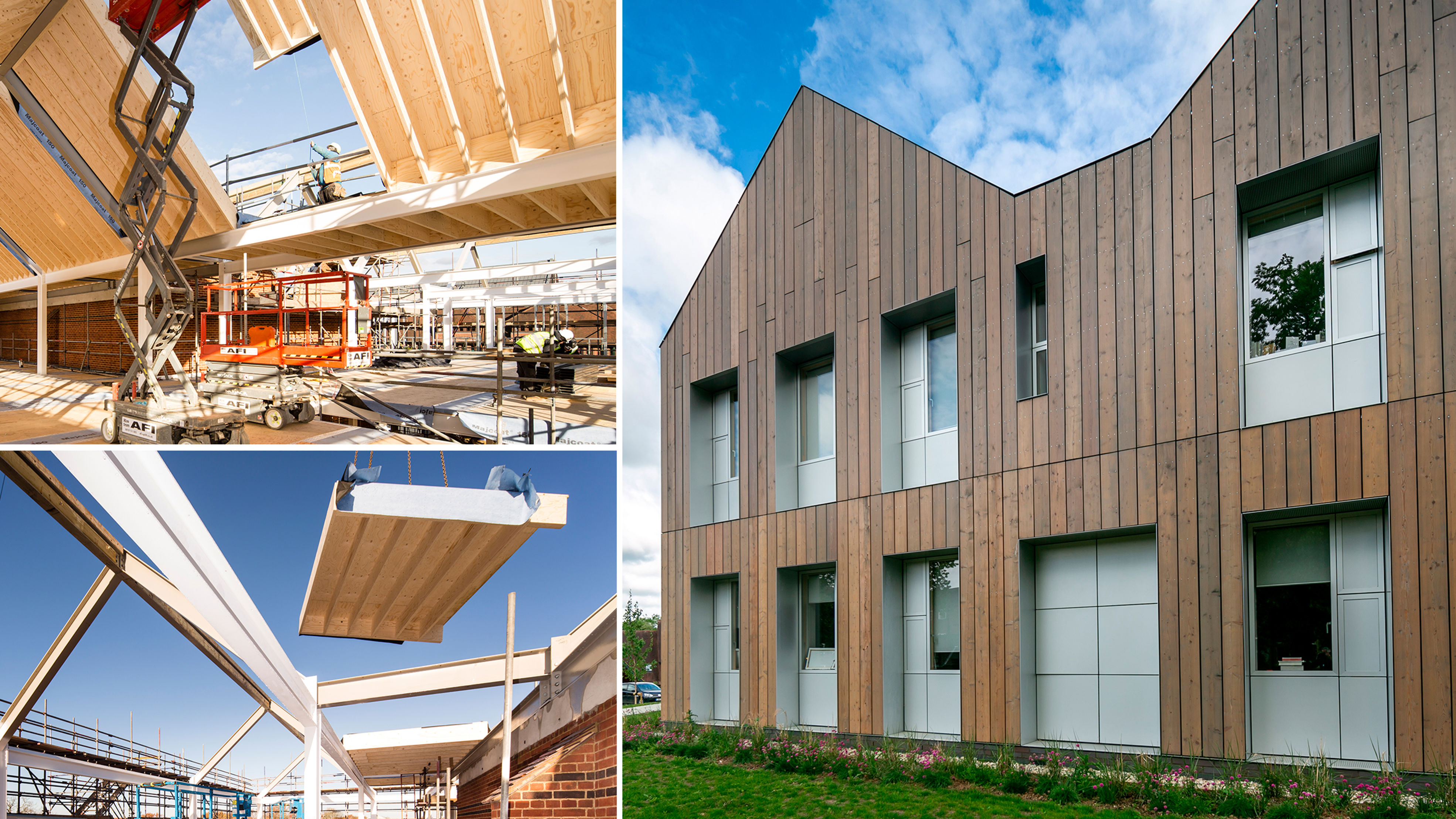 Cranleigh School building combines steel frame and Kerto LVL elements