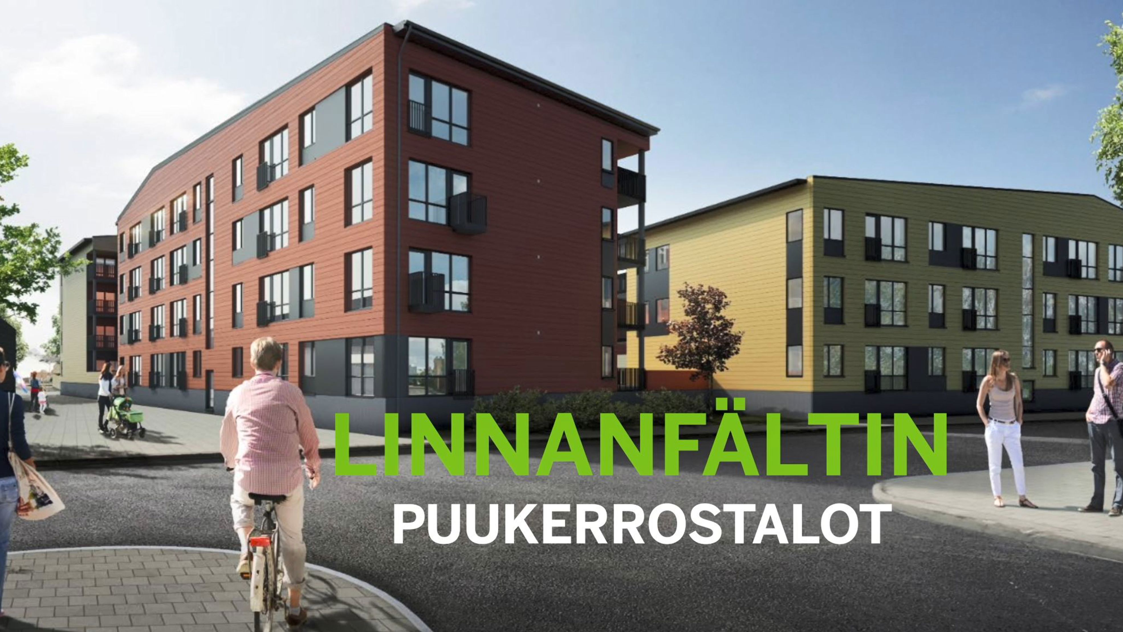 Linnanfältin puiset kerrostalot