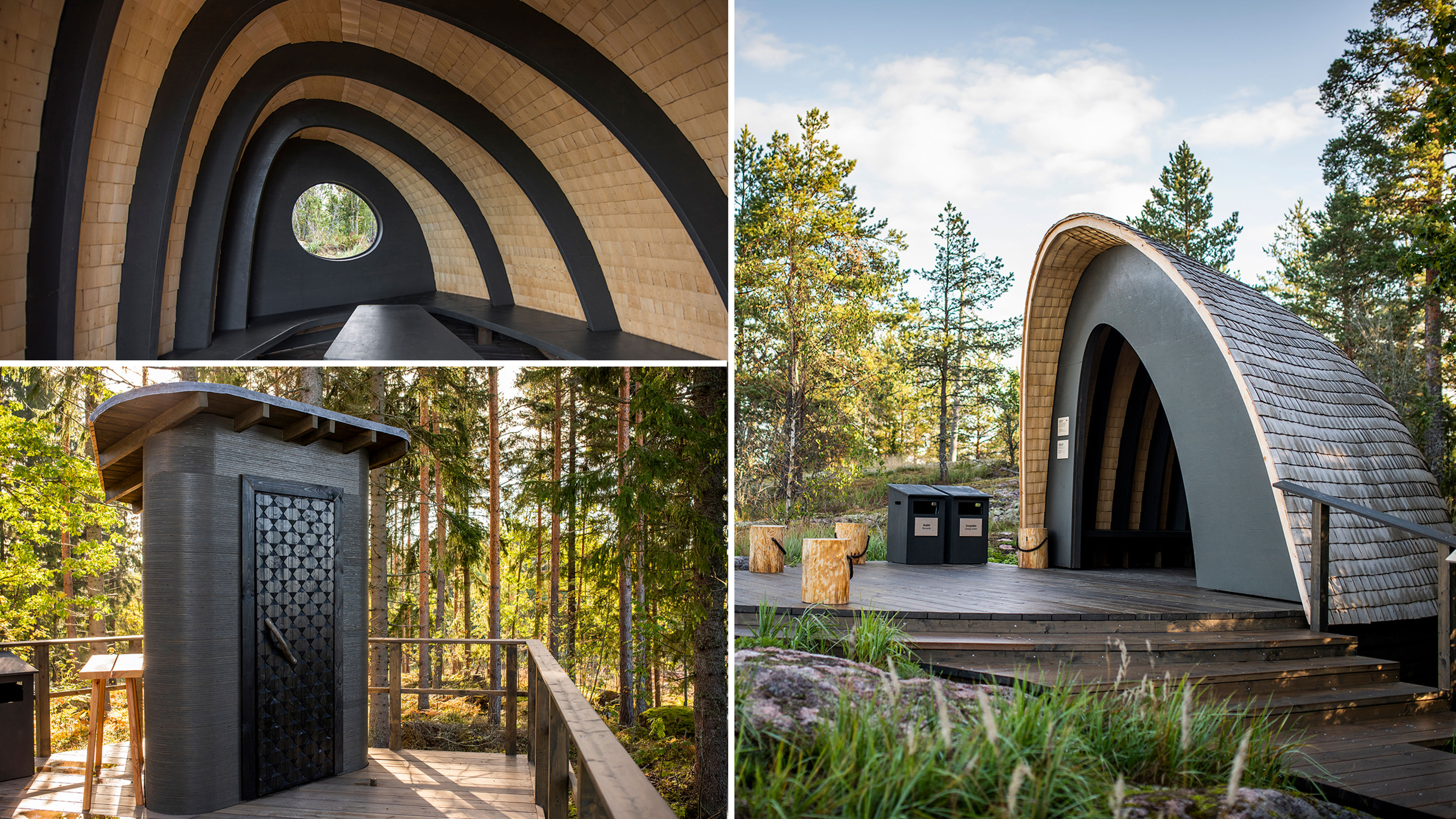 A wooden shelter at Nemus Futurum